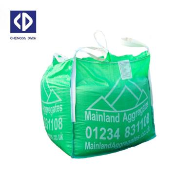 中国 100% Breathable PP Bulk Big Plastic Bag FIBC 1000KG 1500KG Jumbo Ton Bags For Sand Silica Stone 販売のため