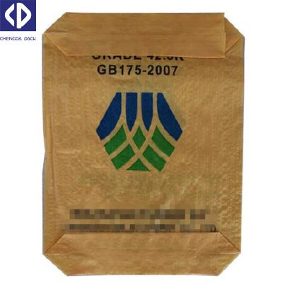 中国 50kg PP Woven Valve Bag Moisture Proof Plastic Supplier For Gypsum Powder Fertilizer Rice Cement Feed Seeds 販売のため