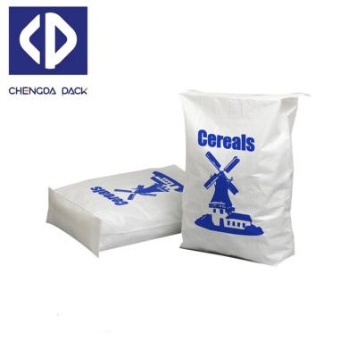 China ISO9001 20KG 25KG 50KG Kraft Paper PP Woven Cement Sand Valve Moisture Proof Concrete Bags With Block Bottom for sale