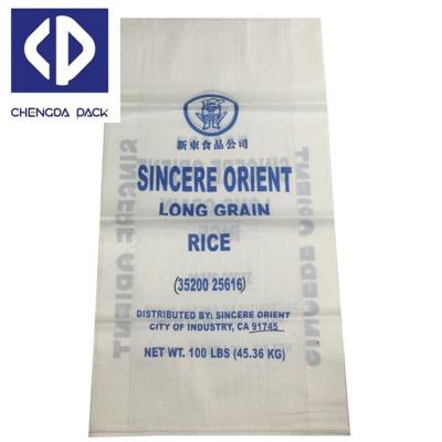 China China Recyclable Polypropylene Fabric Plastic Packaging Bags Print 25kg 50kg PP Woven Bags for sale