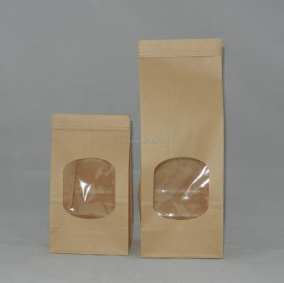 China Kraft Paper Moisture Proof Bag With Clear Window Wholesale for sale