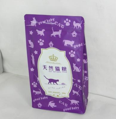 China Pet Food Flat Bottom Pouch Moisture Proof Bag for sale