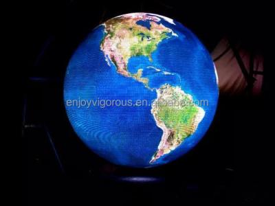 China Led Ball Screen P4 1m Led Ball Screen Round LED Screen Sphere Led Display Flexible Soft LED Module for sale