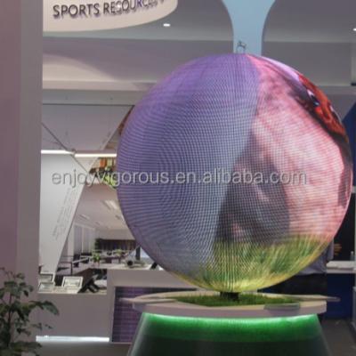 China Interactive Led Ball Screen 3D LED Ball Screen For Museum Sphere Led Display Round Flexible LED Soft Module LED Module for sale