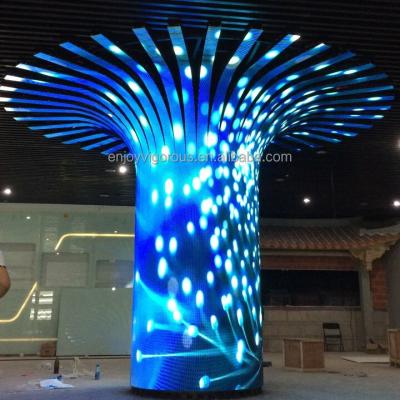 China Flexible Led Module Tree Shape Flexible Led Module Customized LED Screen P1.25, P1.56, P1.875 Module Flexible Curve LED Soft LED Screen for sale