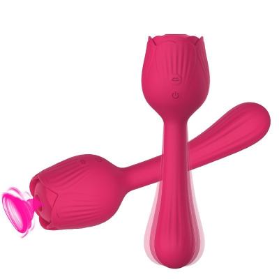 China 10 Frequency Vibration Adult Female Toys Magnetic Clitoral Vibration Rose USB 10 Modes Stimulator Sucker Vibrator for sale