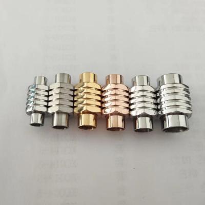 China Trendy Fashion Stainless Steel Magnetic Clasp For DIY Bracelet Leather Jewelry Making Clasps for sale