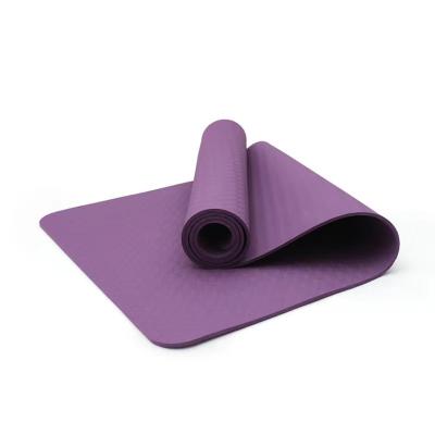 China Hot Selling PU PVC High Density Fitness Foldable Non Slip Wholesale Yoga Mats for sale