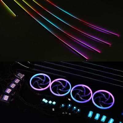 China Manufacturer Customized New Led Sub-Regional Ambient Light Voice-Activated Car RGB Control Interior Light for sale