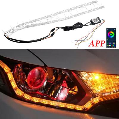 China Flexible Waterproof Automotive Headlight Assembly Turn Angle Eye Flexible Signal Lamp for sale