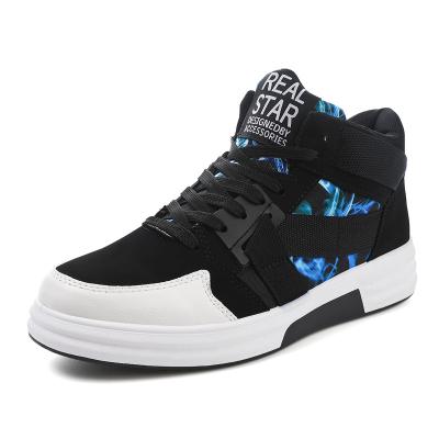 China 2022 Fashion Trend Autumn Fashion Lace Up Casual Shoes Camouflage Custom Skateboarding Men High Top Shoes for sale