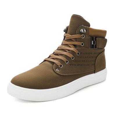 China Hot Wholesale Fashion Big Size 14 Leather Casual Men's High Top Fashion Trend Design Shoes Suede Sneakers High Top Shoes for sale