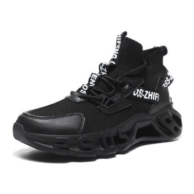 China Hot Selling Fashion Trend Big Size 14 Fashion Breathable Sneakers Sport Shoes Black Running Shoes For Men 2022 for sale