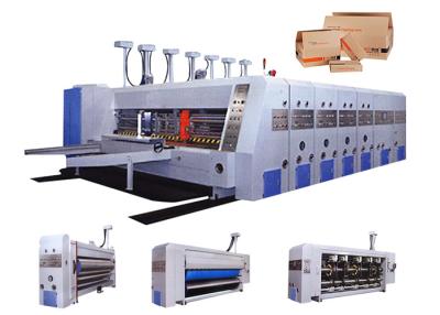 China Máquina acanalada de alimentación automática de la fabricación de cajas del cartón/impresora de Flexo en venta