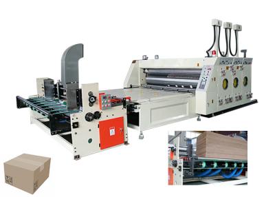 China Cardboard Flexo Printing Slotting Machine With Automatic Counting 65 Sheets/Min for sale