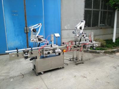 China 20-200mm Width flat surface Label Applicator with top and back side labeler for sale