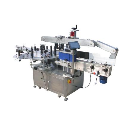 China Round Bottles Double Side Sticker Labelling Machine For Beverage , Food ,Chemical for sale