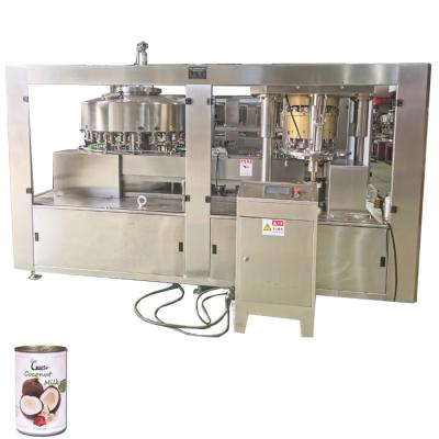 China equipo embotellador conservado bebidas de aislamiento de relleno automático de las bebidas de la máquina de la leche de coco de la lata de la comida 500ml en venta