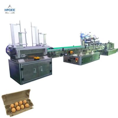 Chine Machine jetable d'applicateur de label de papier de carton de plateau de 6 d'oeufs de plateau d'autocollant oeufs de machine à étiquettes avec le côté supérieur à vendre