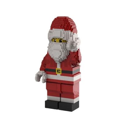 China Moc-37240 Santa Claus 60cm Plastic Building Blocks 2021pcs Set New Year Gift Super Splicing Size Restoration for sale