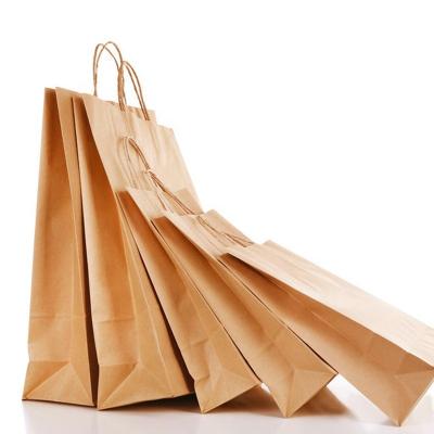 China Customized Eco - Friendly Customized Recyclable Kraft Paper Takeaway Paper Bag for sale