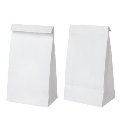 China Factory Wholesale Recyclable Biodegradable Food White SOS China Kraft Paper Bag for sale