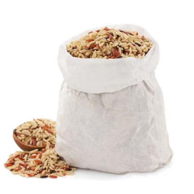 China Recyclable Brown Kraft Paper Food Wrapping Paper Takeout White Bag For Food Packaging for sale