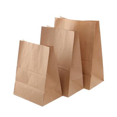 China Recyclable Customized Kraft Paper Food Snacks Packaging Bag for sale