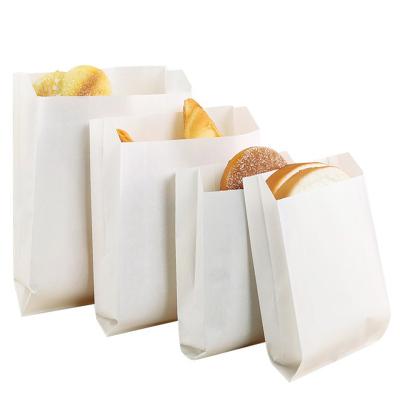 China Custom Printing Greaseproof Paper Bags Disposable Backing Bakery Food Bags for sale