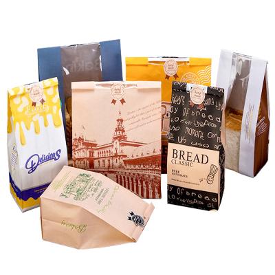 China Wholesale custom food grade bread paper bags can print your own logo for sale