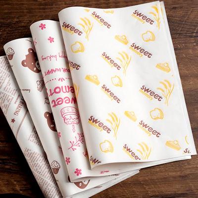 China Recyclable Custom Logo Hamburger Food Baking Paper Paper Greaseproof Hamburger Paper Wrapper for sale