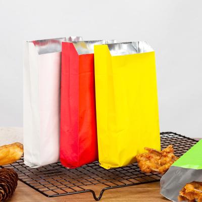 China Food Grade Ice Cream Paper Bags, Kebab Paper Bags Food Aluminum Foil Bags for sale