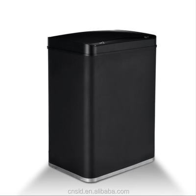 China WITH LID Europe Top Selling Household Sensor Waste Bin Waste Bin Black Double 50L 13 Gallon for sale