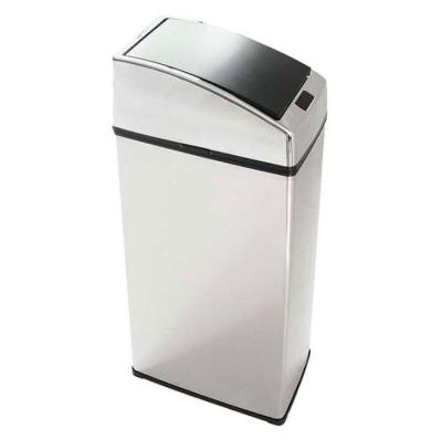 China WITH LID Bathroom Sensor Stainless Steel Trash Can Waste Bin 6L for sale