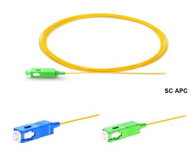 China FTTH SM om1om2 om3 ftth fttx -12 color LC/SC/FC fiber optic connector pigtail for sale