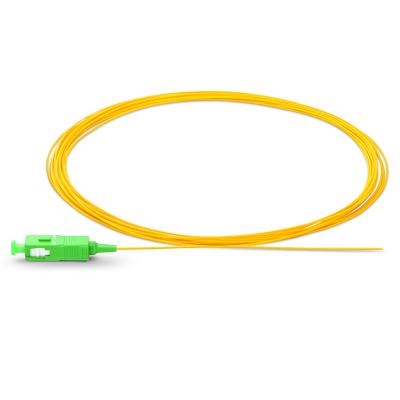 China FTTH SC UPC G652D 0.9mm 1.5m Singlemode Simplex Fiber Optic Pigtail for sale