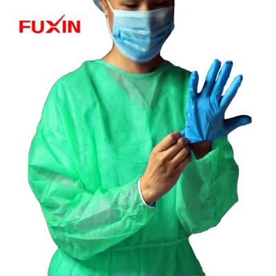 China Disposable Non Woven Surgical Gown Disposable Waterproof Clothing Protective Isolation Long Sleeve for sale