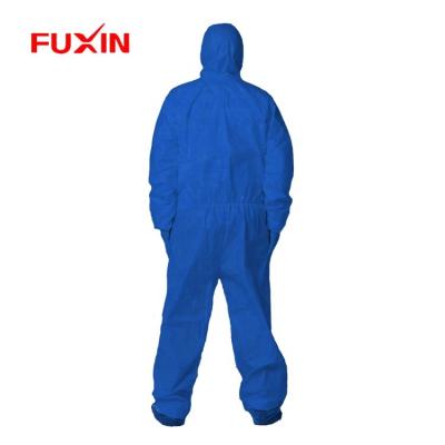 China Waterproof Disposable SMS Coverall / Chemical Disposible Coverall PPE Suite for sale