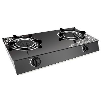 China Hotel cooktop stainless steel kitchen cooker glass outdoor multifunctional gas stove for sale