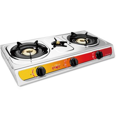 China Hot Selling Hotel Kitchen Appliances OEM ODM Low Price Picnic Portable Cook Built-in 3 Burner Mini Gas Stove for sale