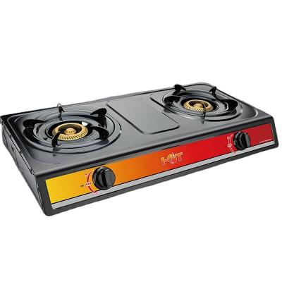 China Hotel factory direct sale cook customizable home natural paint double burner gas stove for sale