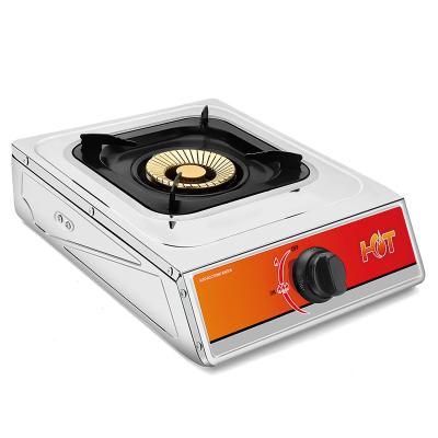 China Hotel Head Cook Household High Quality Single Natural Portable Burner Liquefied Gas Stove Top For Wok for sale