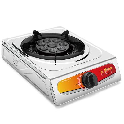 China Hotel Medium High Pressure Low Head Gas Stove Single Eye Natural Liquefied Portable Cooker 1 One for sale