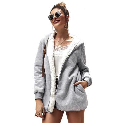 China New Anti-wrinkle fleece double-sided sweater hooded jacket for sale