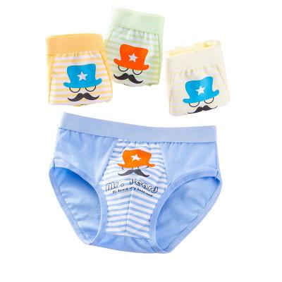 China New Mustache Design Children Boy Thermal Cartoon Underwear Cotton Children's Underwear for sale