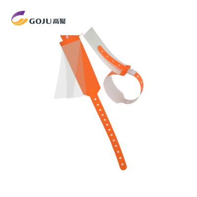 China Custom Professional Manufacturer WaterProof Type Plastic Hospital Wristband Material Medical Wristband for sale