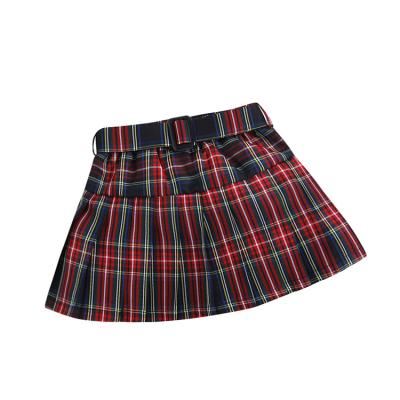 China Wholesale New Arrival Korean Mini Skirt Autumn Toddler Girls Plaid Kids Clothes Breathable For Kids Girls Outfit for sale