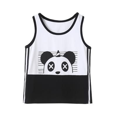 China Wholesale Price Breathable Casual Cartoon Pictures Soft Toddler Cotton Summer Children Beach Top for sale