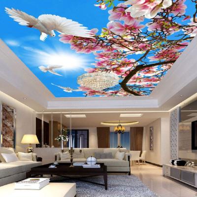 China Artistic Ceilings Foxygen Brand 3mWx2mH By New Piece Fashion Ceiling Decoration Panels 3D HD Night Sky Stars Printed PVC Film For Stretch Ceiling for sale