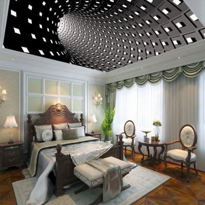 China lowest cheap artistic ceilings wall paneling noise ceiling designs 3d printed pvc stretch ceiling film price for sale